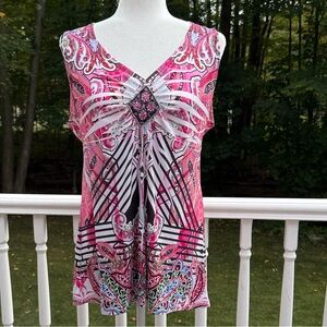 Y2K fairy whimsygoth  boho multicolored embellished tunic sleeveless top